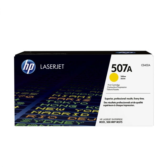 HP 507A Original Toner Cartridge – Yellow- CE402A – HP LaserJet Toner