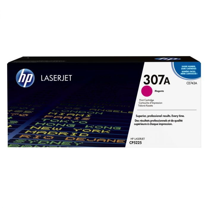 HP 307A Original Toner Cartridge – Magenta – CE743A – HP LaserJet Toner